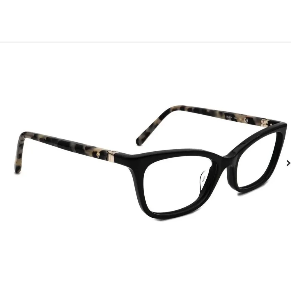 Kate Spade DELACY 07KI Eyeglasses 50-18 130 Black Havana New MSRP $188